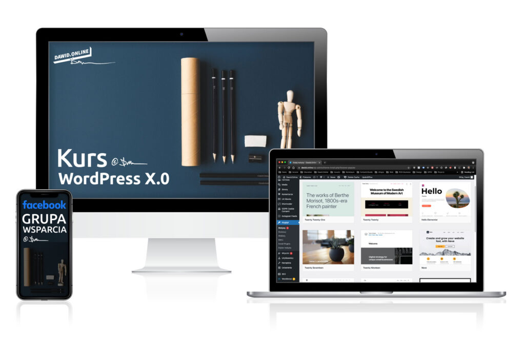 Kurs Online WordPress X.0 , dawid.online